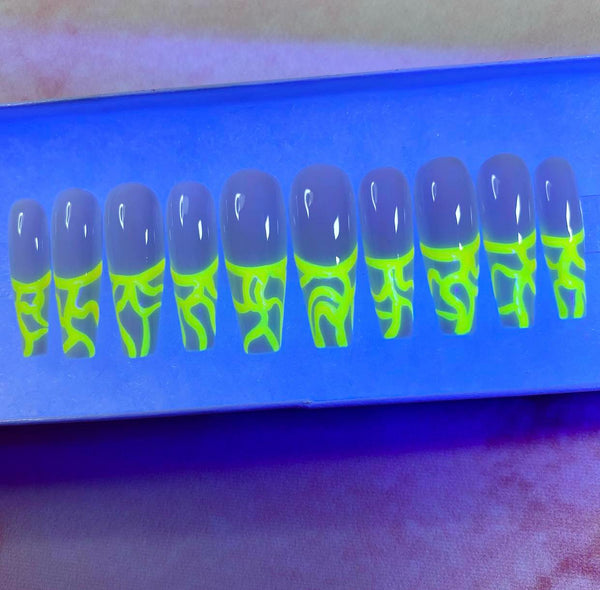 Load image into Gallery viewer, "Trippy" Neon Glow-In-The-Dark: Choose Your Color!