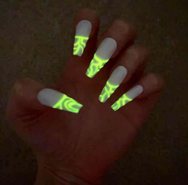 Load image into Gallery viewer, "Trippy" Neon Glow-In-The-Dark: Choose Your Color!