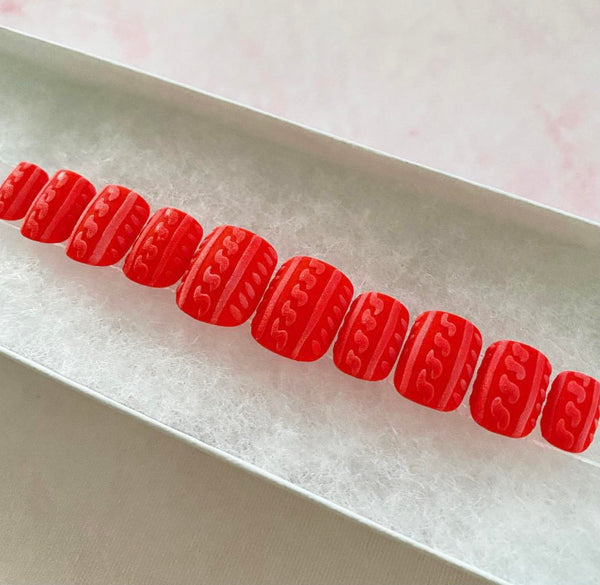 Load image into Gallery viewer, "Frosted Love" Red Frosted Sweater Design - illuminatebyliana