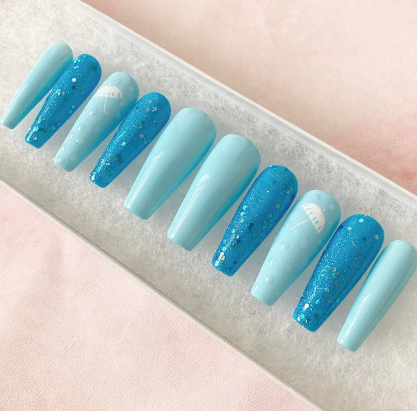 Load image into Gallery viewer, "Raindrops On Me" with 3D Raindrops - illuminatebyliana