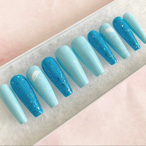 Load image into Gallery viewer, "Raindrops On Me" with 3D Raindrops - illuminatebyliana