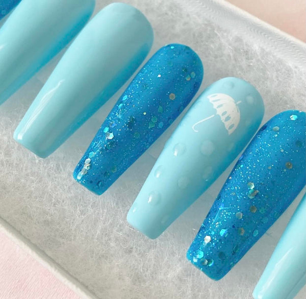 Load image into Gallery viewer, "Raindrops On Me" with 3D Raindrops - illuminatebyliana