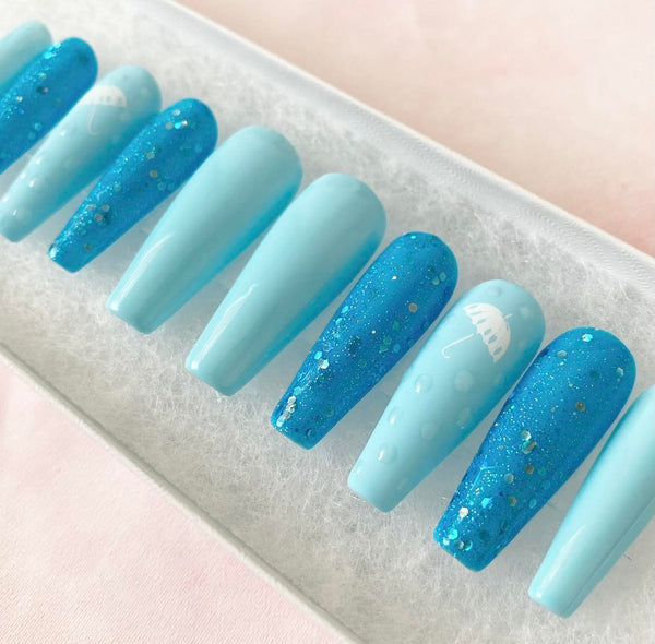 Load image into Gallery viewer, "Raindrops On Me" with 3D Raindrops - illuminatebyliana