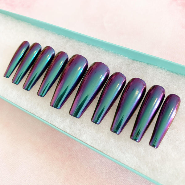 Load image into Gallery viewer, "Mirror On The Wall" Holographic Chameleon Chrome - illuminatebyliana