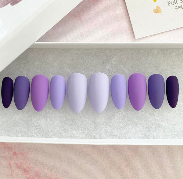 Load image into Gallery viewer, "Blueberry Pie" matte gradient - illuminatebyliana