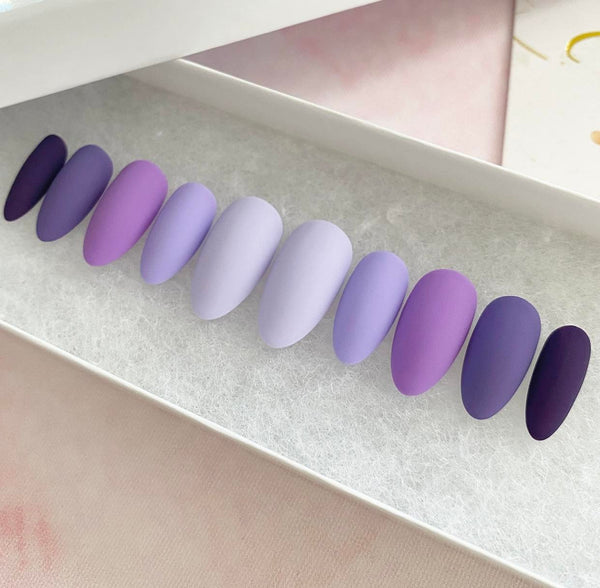 Load image into Gallery viewer, "Blueberry Pie" matte gradient - illuminatebyliana