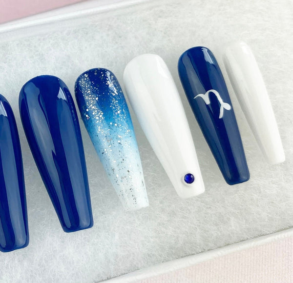 Load image into Gallery viewer, "Capricorn Zodiac" Nails - illuminatebyliana
