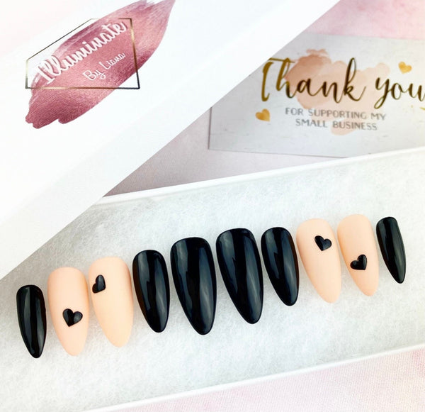 Load image into Gallery viewer, "I Wear My Heart On My Nails" - illuminatebyliana