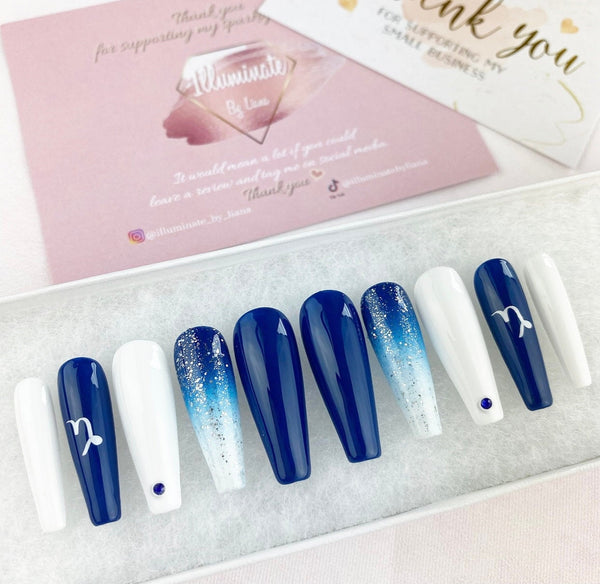 Load image into Gallery viewer, "Capricorn Zodiac" Nails - illuminatebyliana