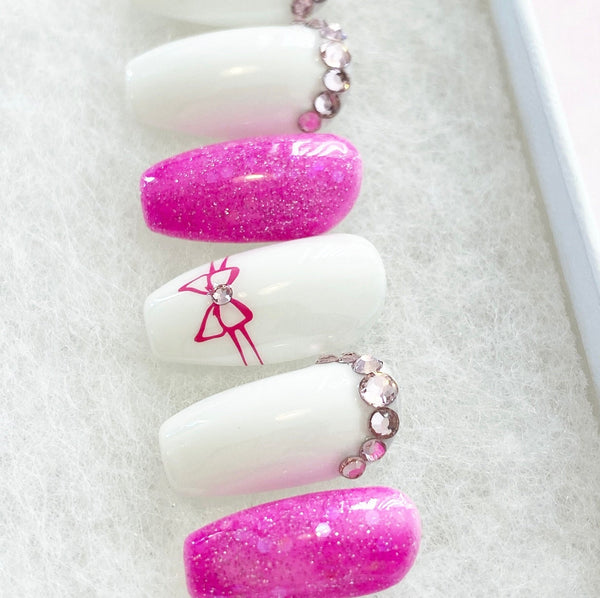 Load image into Gallery viewer, "Wrap Me In Pink" with Rhinestones - illuminatebyliana