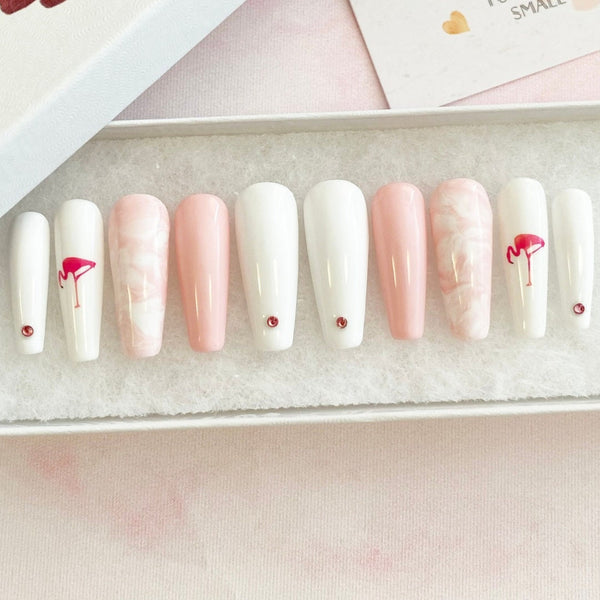 Load image into Gallery viewer, "Flamingo Summer" Pink Marble - illuminatebyliana