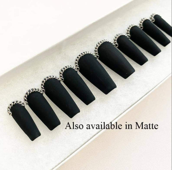 Load image into Gallery viewer, "Chain Obsessed" Black Glossy - illuminatebyliana