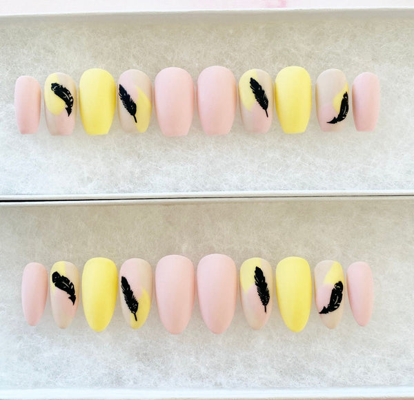 Load image into Gallery viewer, "Matte Beauty" Feather Design - illuminatebyliana