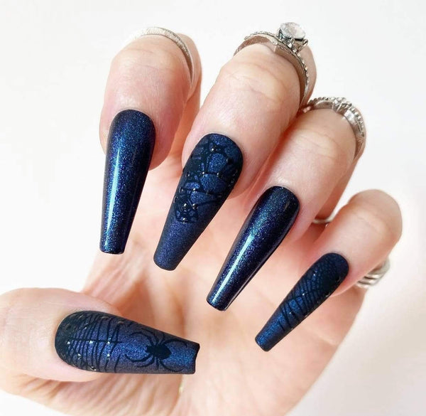 Load image into Gallery viewer, "Creepy Crawly" Spiderweb & 3D Raindrops - illuminatebyliana