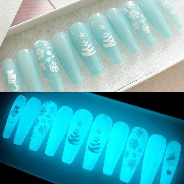 Load image into Gallery viewer, "Can You Smell Snow?" Glow-In-The-Dark Christmas Holiday Set - illuminatebyliana