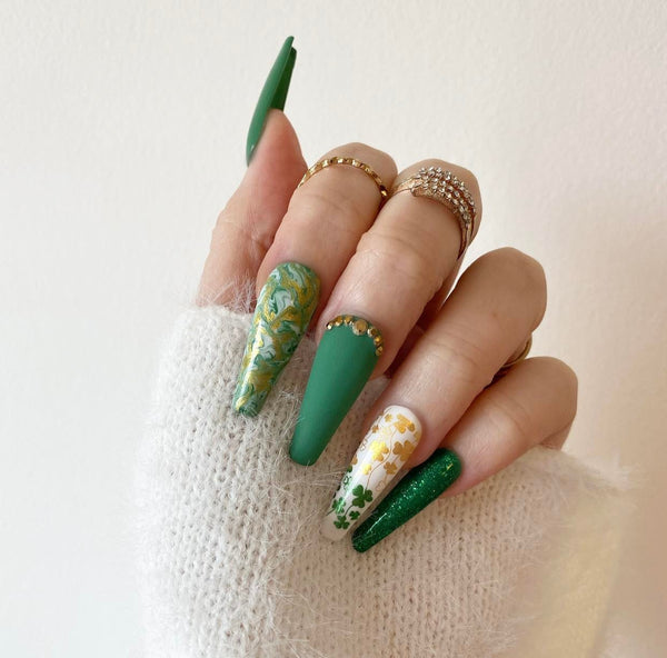 Load image into Gallery viewer, &quot;Give Me Gold &amp; Emerald&quot; St Patrick&#39;s Day Design - illuminatebyliana
