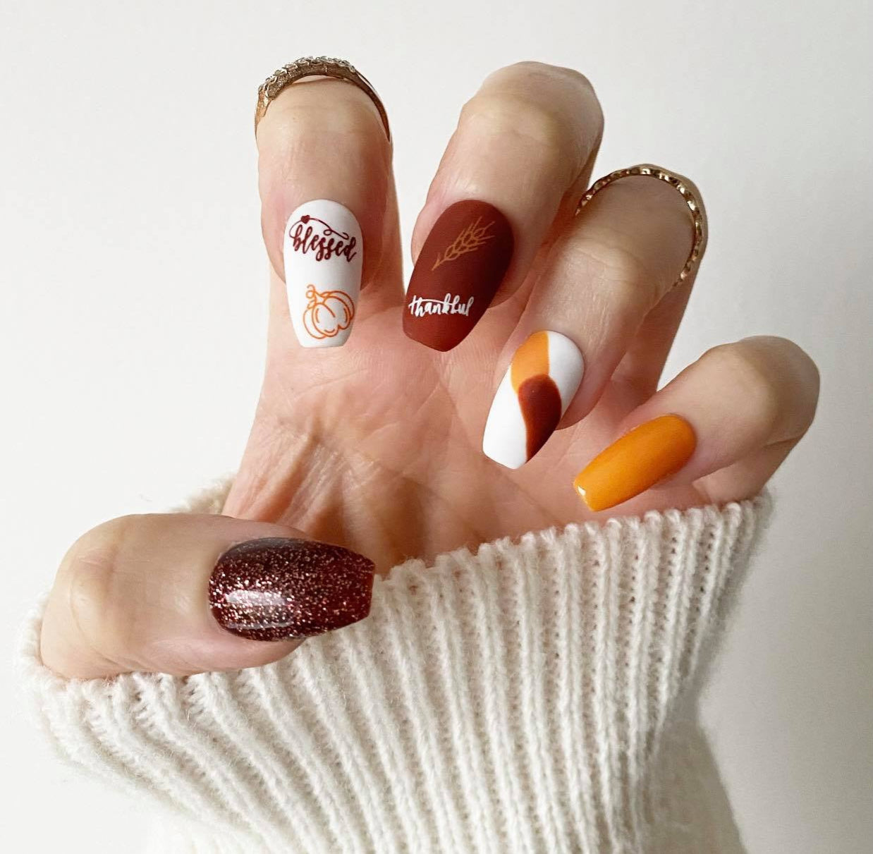 49 Thanksgiving Nail Ideas to Be Grateful for This Fall — See